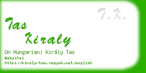 tas kiraly business card