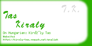 tas kiraly business card